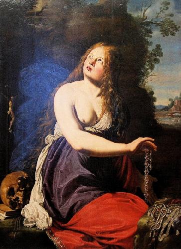 Catharina Van Hemessen Sainte Marie Madeleine renoncant aux richesses de ce monde Sweden oil painting art